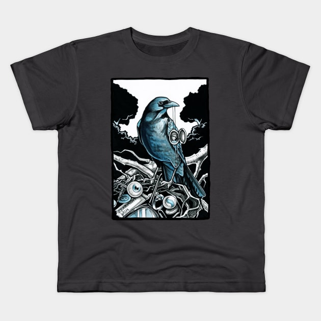 The Raven's Nest Kids T-Shirt by Nat Ewert Art